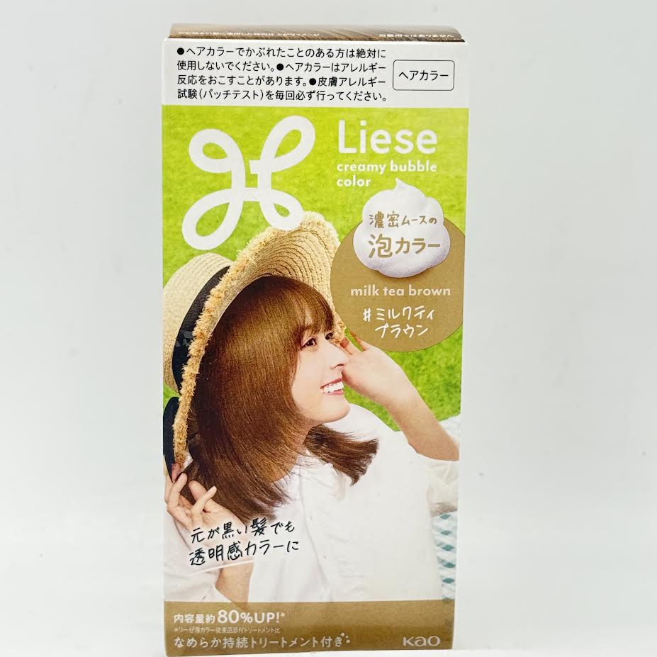 Kao Liese Creamy Bubble Hair Color - Milk Tea Brown 115ml