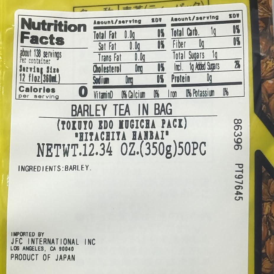 Hitachiya Edo Mugicha Barley Tea Bag 350g/(50pcs)