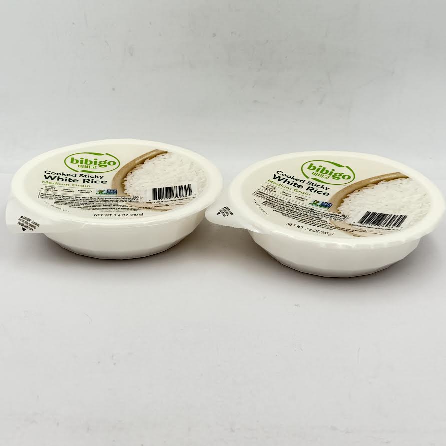 (2CT)Bibigo Cooked Sticky White Rice Medium Grain 7.4oz/(210g)