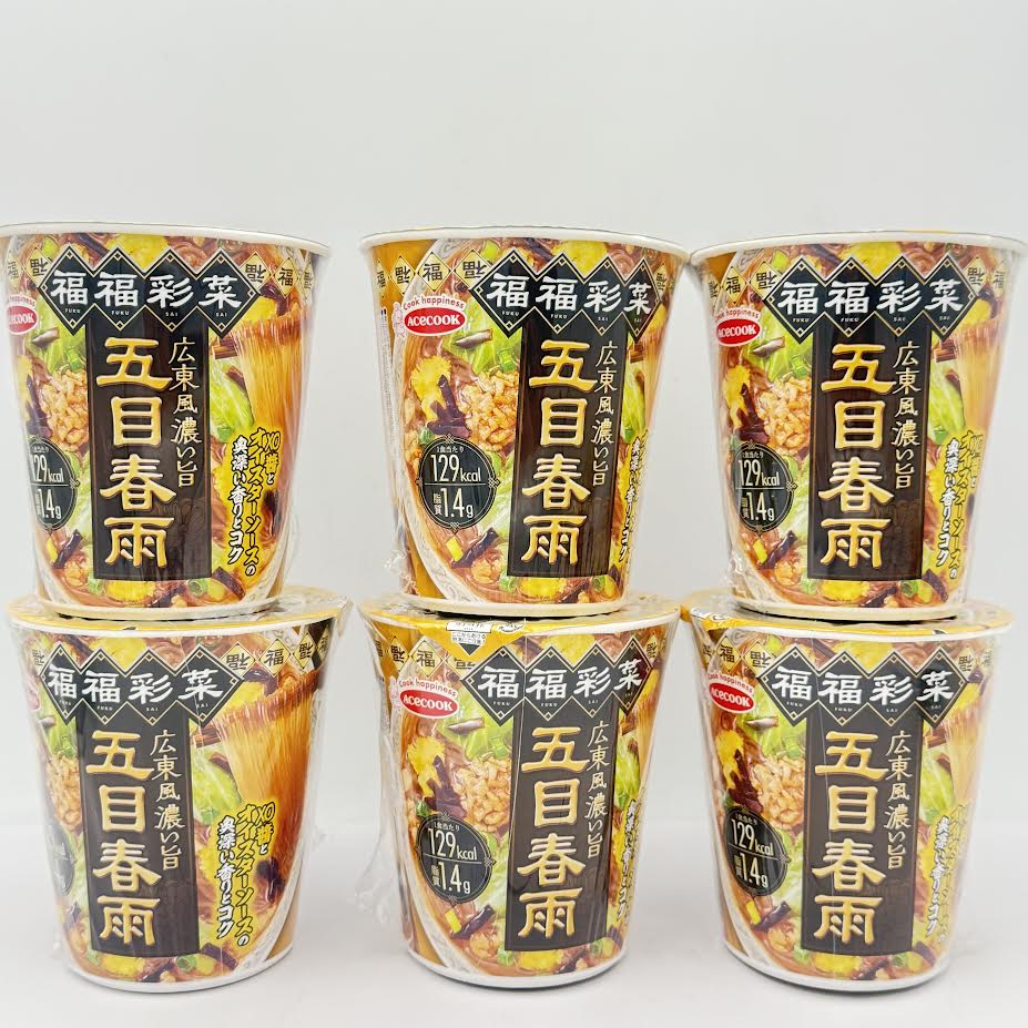 (6CT) Acecook Fukufuku Saisai Cantonese Style Deep Flavored Gomoku Vermicelli 40g