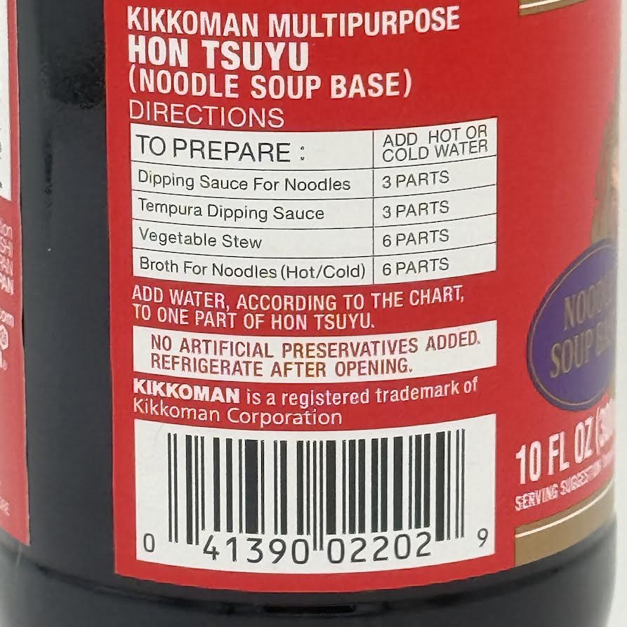 Kikkoman Multipurpose Hon Tsuyu Noodle Soup Base 300ml