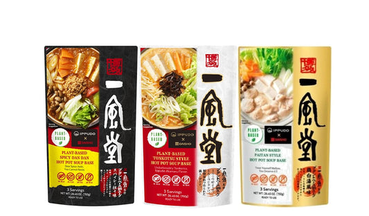 Ippudo x Daisho Plant-Based Hot Pot Soup Base Trio