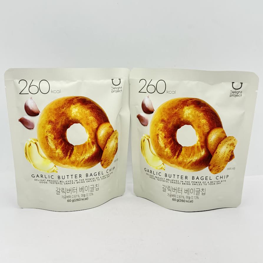 (2CT) Delight Project Garlic Butter Bagel Chip 60g大蒜奶油口味貝果餅乾