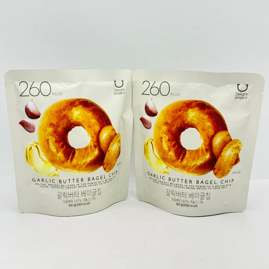 (2CT) Delight Project Garlic Butter Bagel Chip 60g大蒜奶油口味貝果餅乾