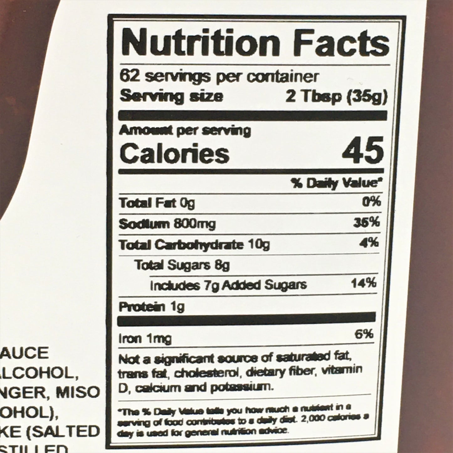 Nippon Shokken Japanese Miso Ginger Sauce 4.8lb/ 2.18kg