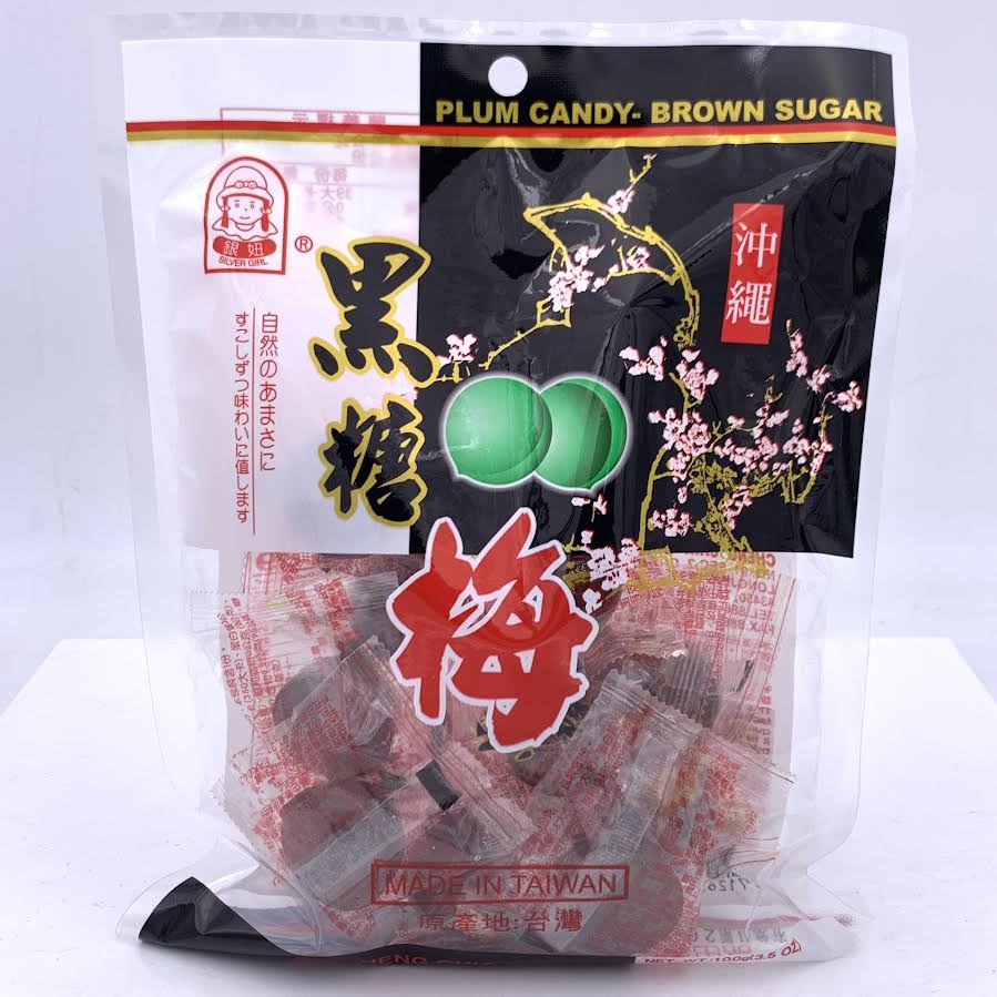 Taiwan Plum Candy-Brown Sugar Flavor 3.5oz/(100g)正佳珍黑梅糖