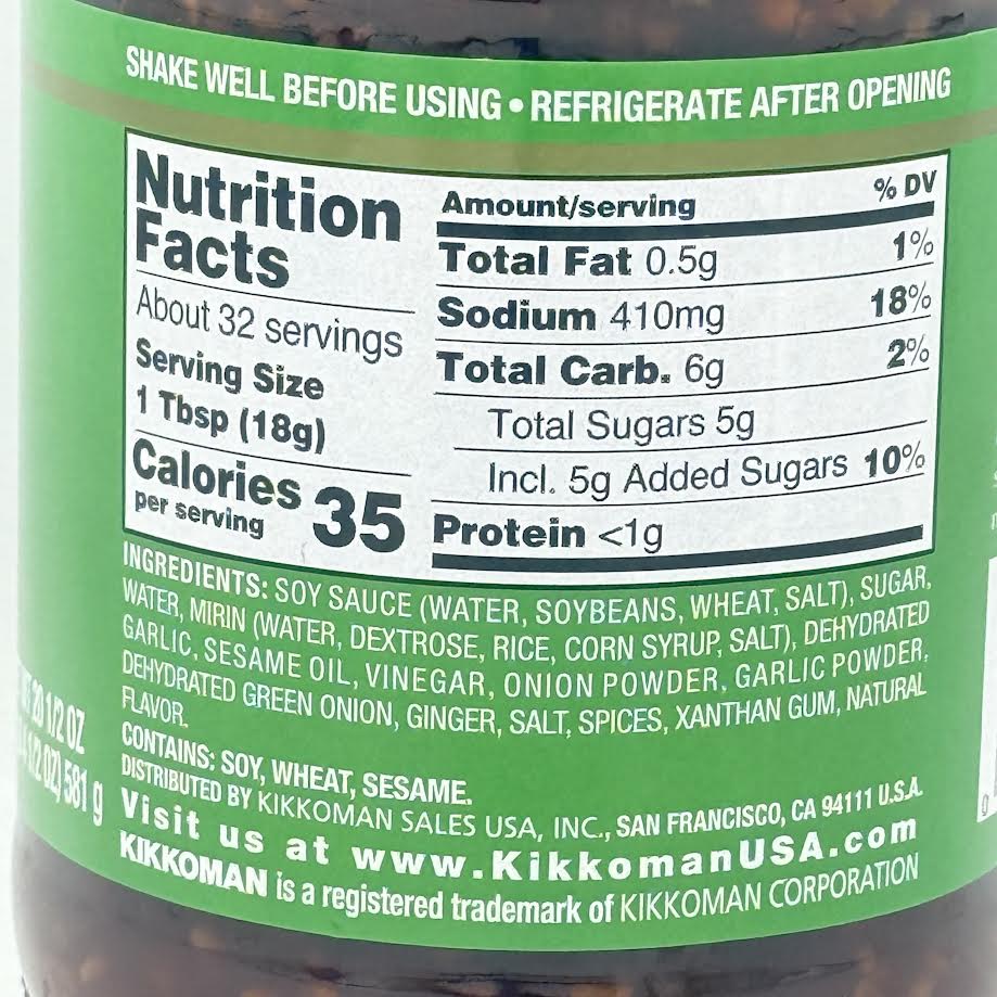 Kikkoman Takumi Teriyaki Sauce Garlic & Green Onion 581g