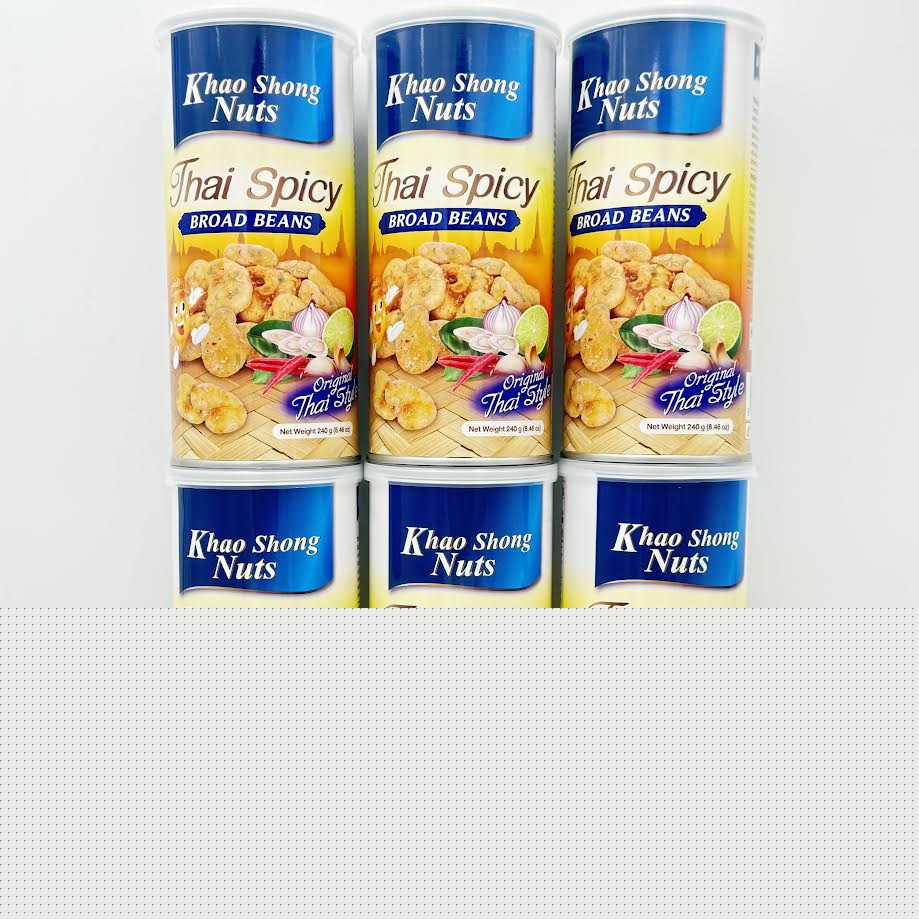 Khao Shong Nuts Thai Spicy Broad Beans 240gx6bottle