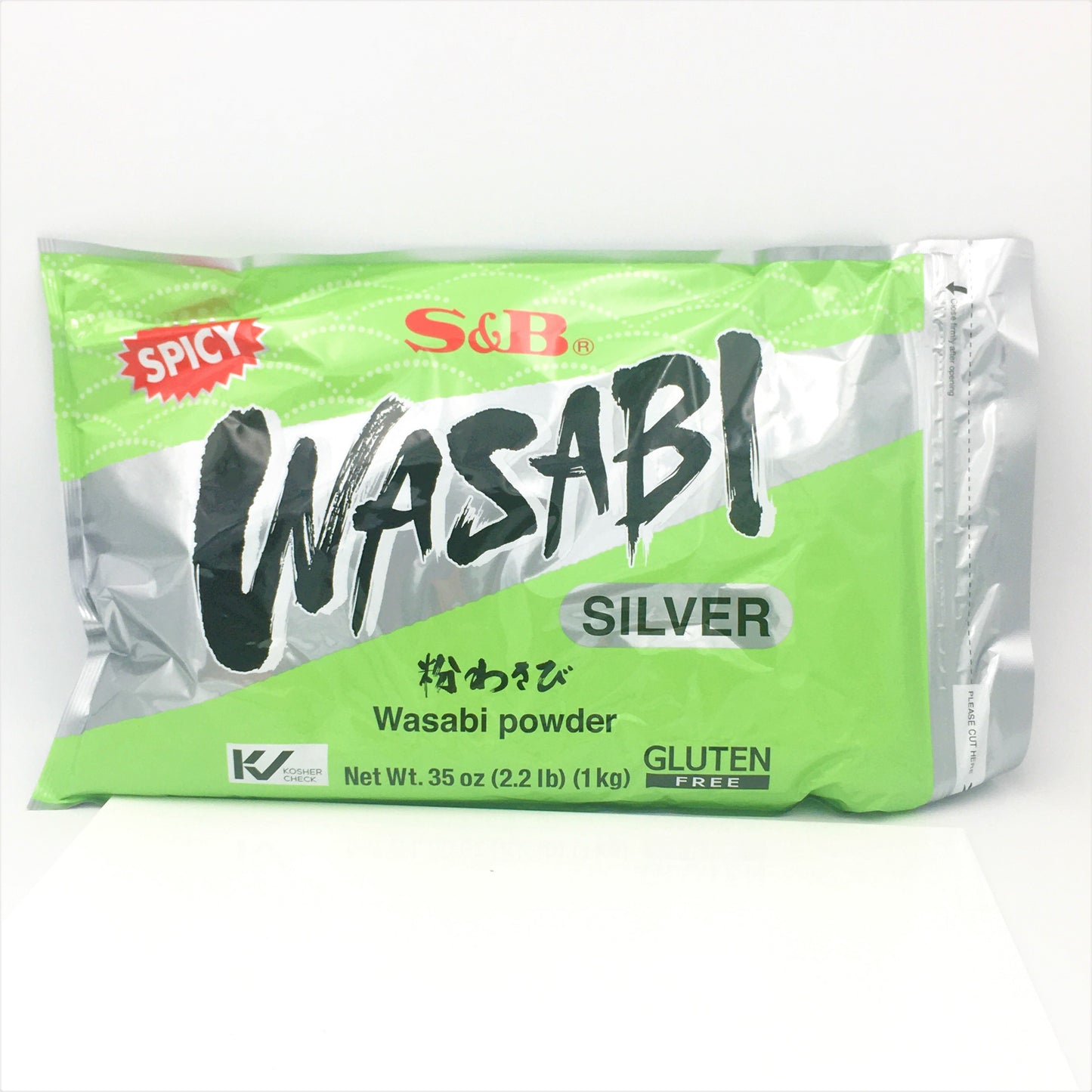 S & B Gluten Free Spicy Wasabi Powder -Silver 35oz/ 2.2lb