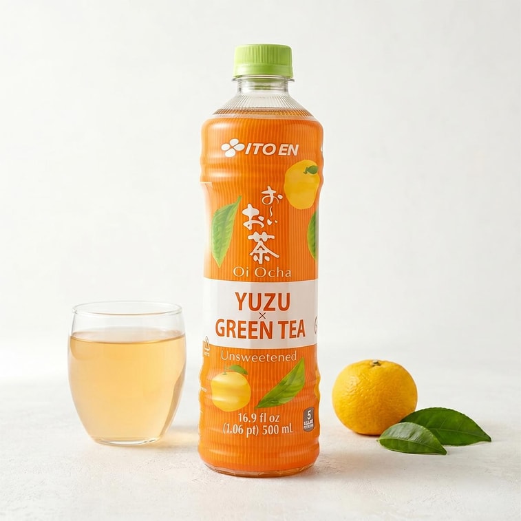 Ito En Oi Ocha Yuzu x Green Tea Unsweetened 500mlx4bottle