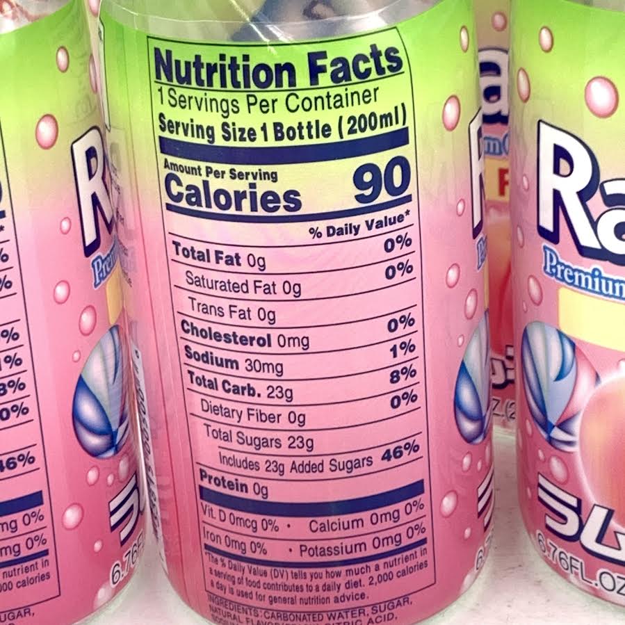 Sangaria Ramune - Peach Flavor 200mlx6bottle
