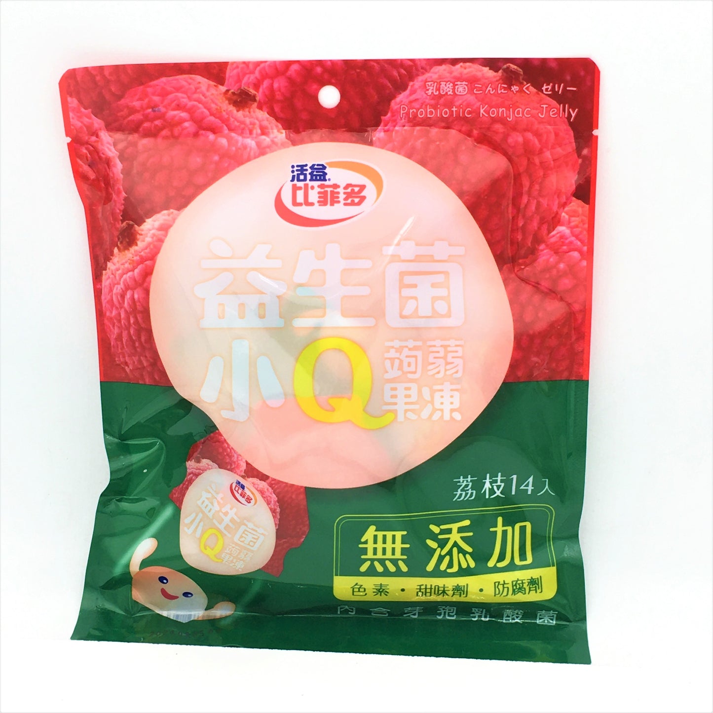 Bifido Konjac Jelly - Lychee Flavor 280g/ 14pcs比菲多蒟蒻果凍荔枝口味