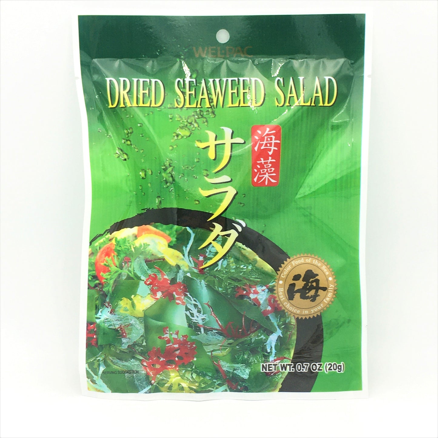 WEL-PAC Dried Seaweed Salad 0.7oz / 20g海藻沙拉