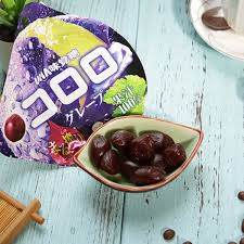 Uha Mikakuto Cororo - Grape Fruit Juice Gummy 1.69oz/(48g)悠哈爆款糖果紫葡萄口味