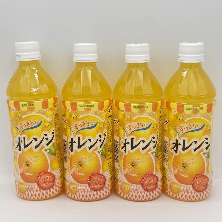 Sangaria Orange Flavored Soft Drink 500mlx4bottle