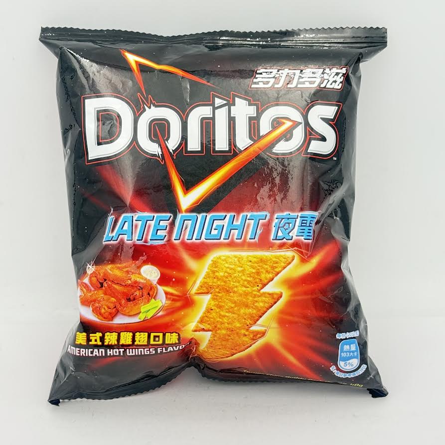 (2CT)Doritos Corn Chip - Late Night American Hot Wing Flavor40g美式辣雞翅口味