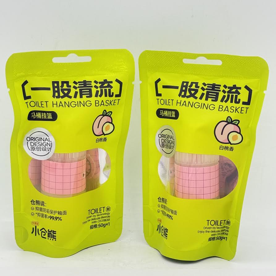 (2CT)Toilet Hanging Basket - White Peach Fragrance 50g馬桶掛籃白桃香味