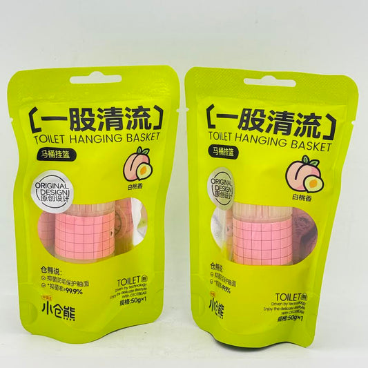 (2CT)Toilet Hanging Basket - White Peach Fragrance 50g馬桶掛籃白桃香味