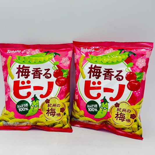 (2CT)Tohato Beano Edamame Snacks - Plum Flavor 55g
