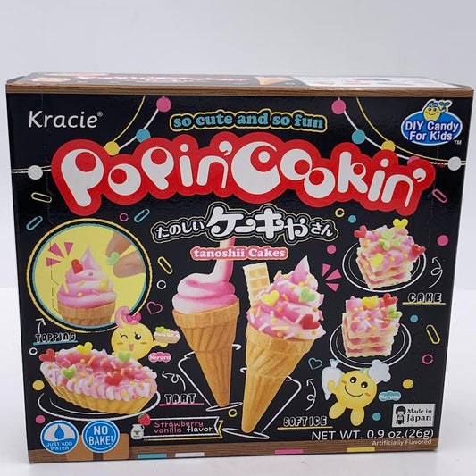 Kracie Popin' Cookin' Diy Japanese Candy Kit , Tanoshii Cakes , 26 g