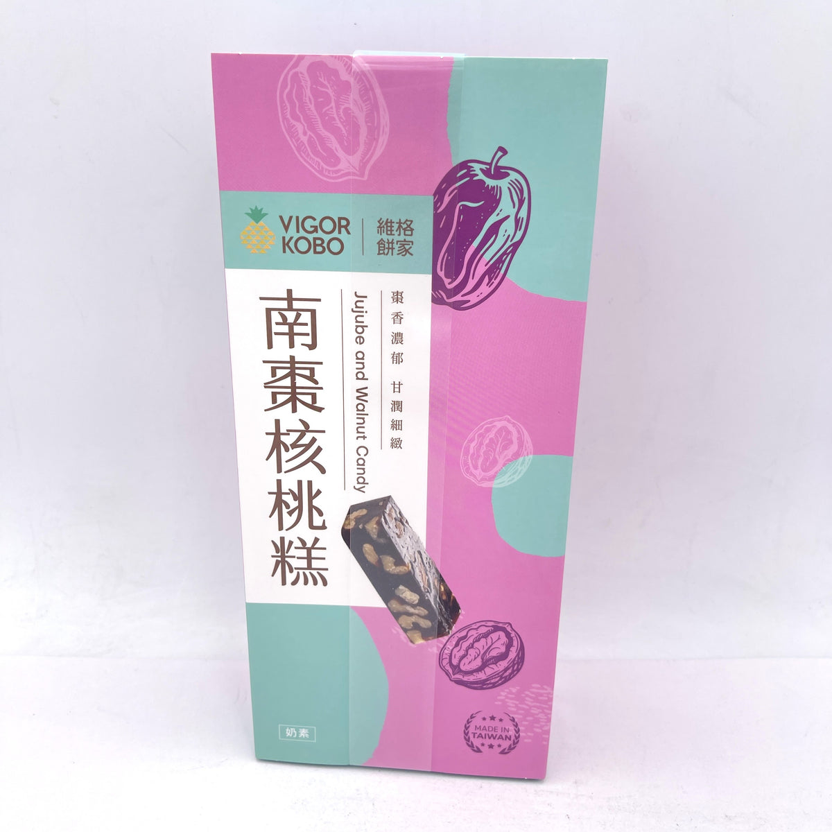 Vigor Kobo Jujube And Walnut Candy (Lacto-Vegetarian)160g南棗核桃糕