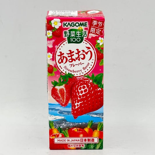 Kagome Amao Strawberry Juice Flavor 200ml/12pack