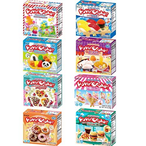 Kracie Popin Cookin DIY Candy Making Kit Assorted Variety Set ( Pack of 8)