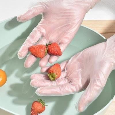(2CT)NuvoMed Disposable Thermoplastic Elastomer Gloves Size "L" 100pcs