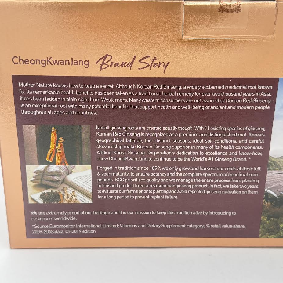 Cheong Kwan Jang Korean Red Ginseng Premium Drink Hong Sam Won Plus 50.72oz/(30bag)