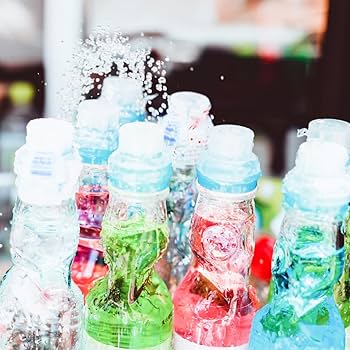 Sangaria Ramune Japanese Soft Drinks Mix Favor Combo 6.76 Fl Oz X7