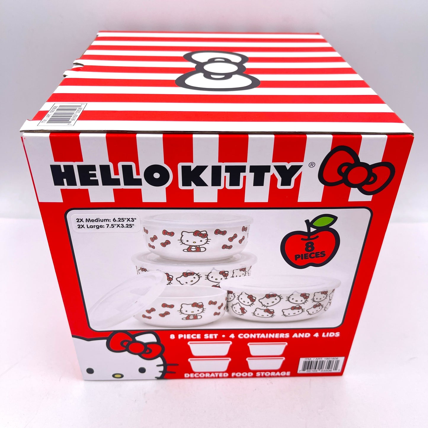 Zrike Hello Kitty Ceramic Food Storage Bowls With Venting Lids 4 Pack