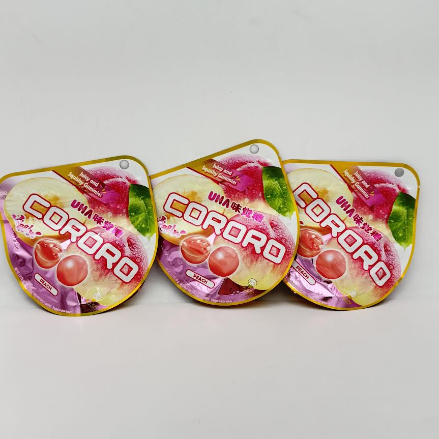 (3CT)Uha Mikakuto Cororo - Peach Juicy And Squishy Gummies 40g