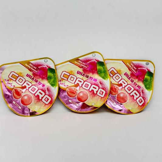 (3CT)Uha Mikakuto Cororo - Peach Juicy And Squishy Gummies 40g