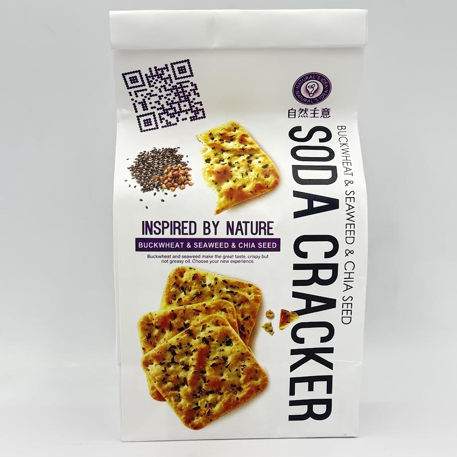 Natural's Idea Buckwheat & Seaweed & Chia Seed Soda Cracker 180g蕎麥紫菜奇亞籽蘇打餅