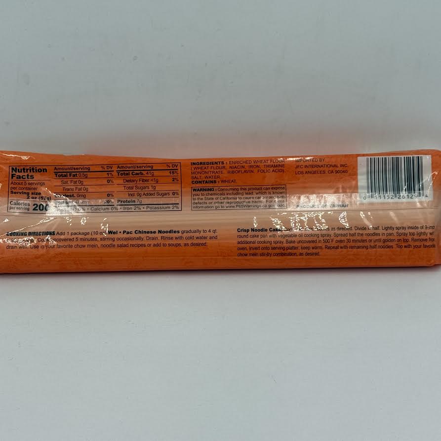 (2CT )WEL-PAC Premium Quality Chinese Noodles 283g