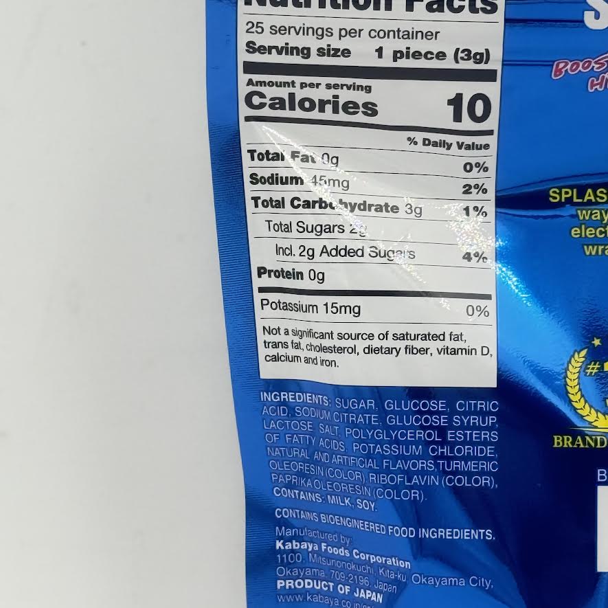 Kabaya Splashlytes Lemon Splash 75g