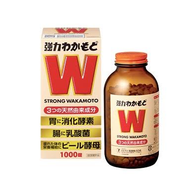 Japanese Wakamoto Strong Gastrointestinal Supplement 1000 Tablets諾元錠健胃整腸益生菌