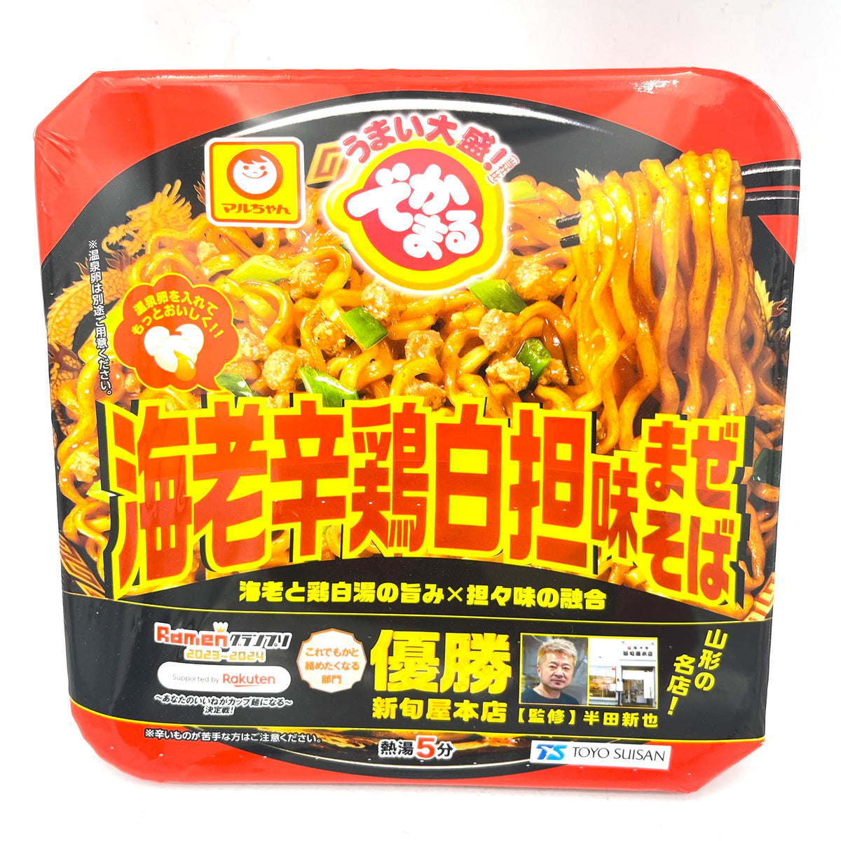 (4CT) Toyo Suisan Maruchan Dekamaru Shrimp Spicy Chicken White Flavor Mazesoba 150g