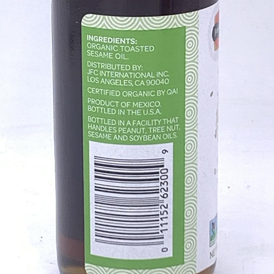 J-Basket Organic Sesame Oil 5oz/(148ml)有機芝麻油
