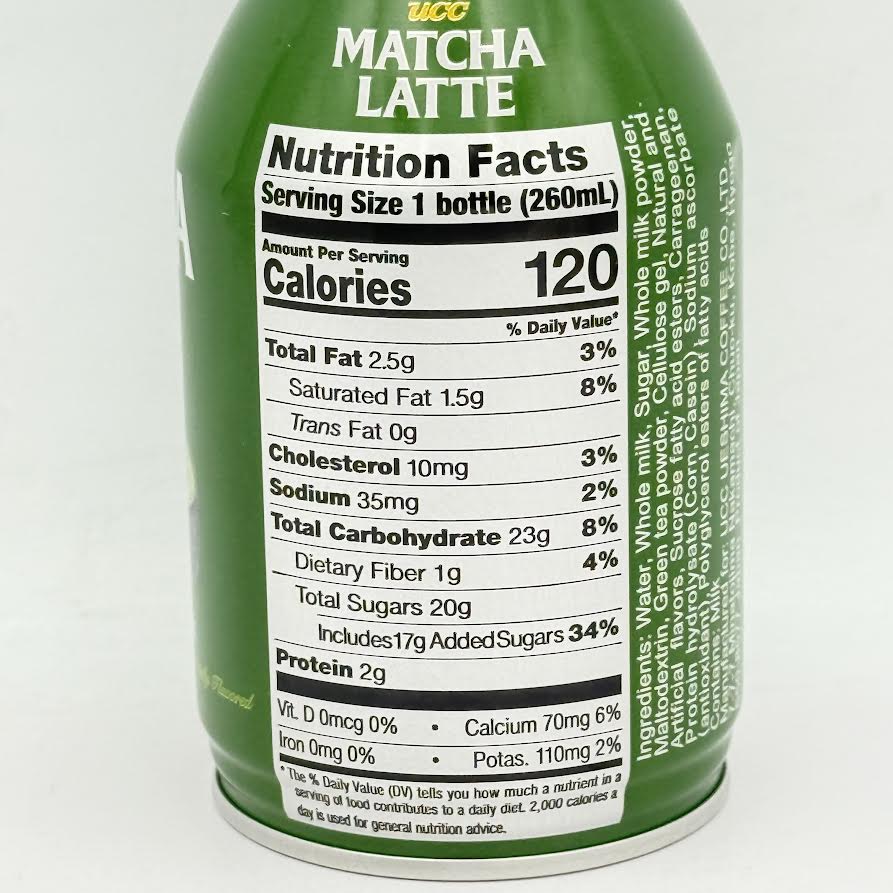 Ucc Matcha Latte Uji Matcha From Kyoto Matcha With Milk260mlx4can