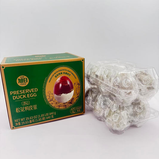 Xuri Preserved Duck Egg 840g/(12count)旭日沙心鬆花鴨皮蛋