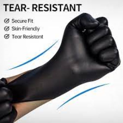 Basic Vinyl Synmax Exam Gloves Powder-Free/Non-Sterile Size:M ,Color:Black,100pcs