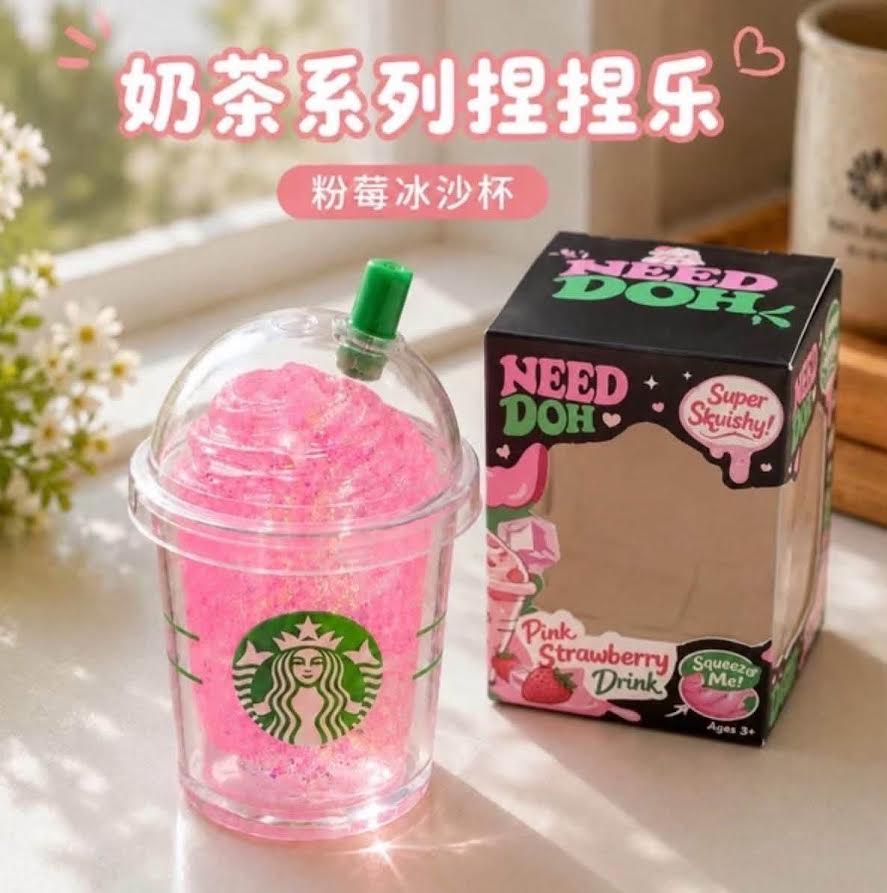 Pink Strawberry Drink Squish
