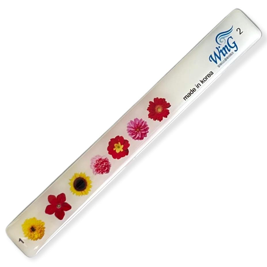 Wing Nail File Shiner Double-Sided Nail Buffer & Polisher Random Color 韓國水晶指甲銼刀