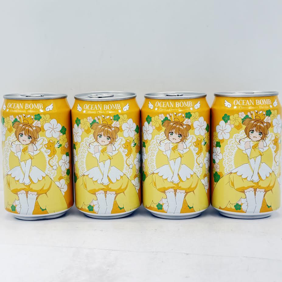Ocean Bomb Cherry Candy Flavour Sparkling Water 330mlx4can樱桃糖風味汽泡水