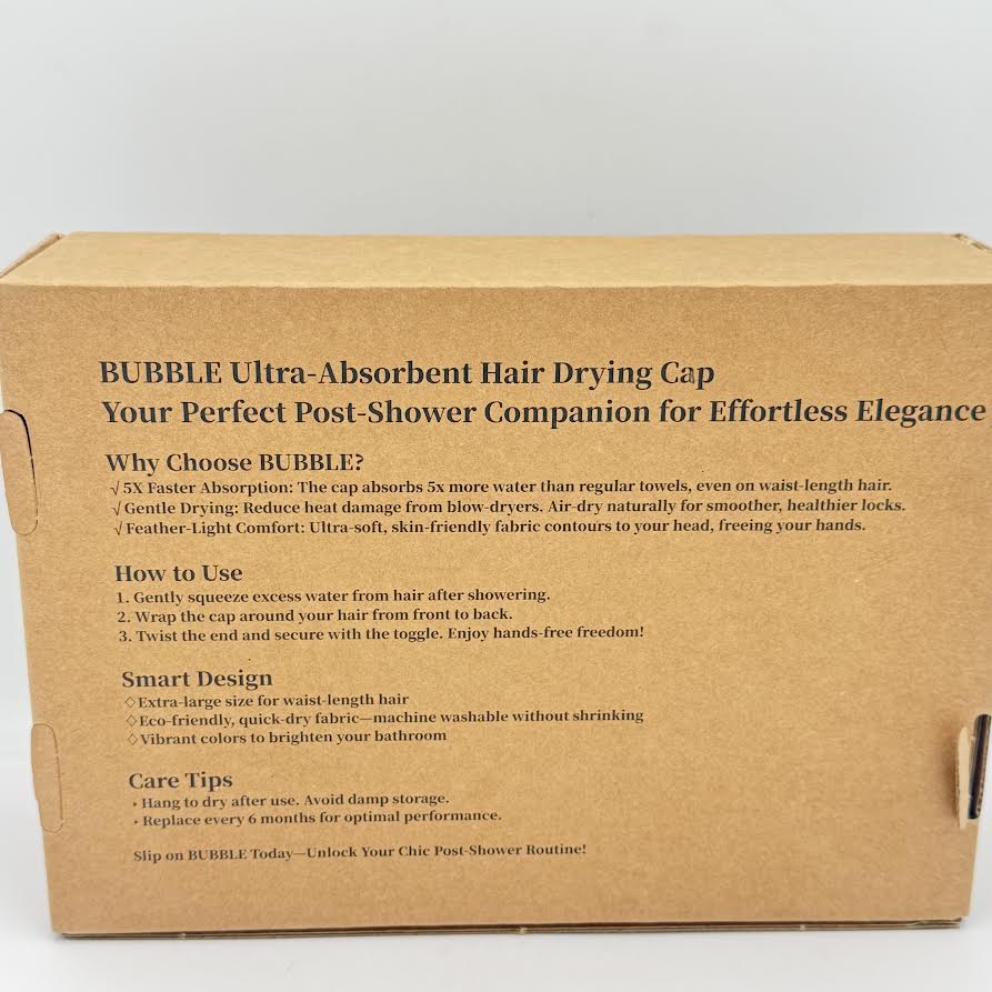 Bubble Super Absorbency Rapidly Dry Hair Towel Wrap-Grey速乾乾髮帽