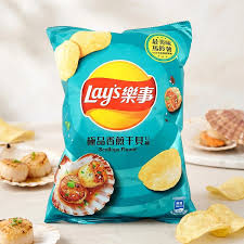 Lay's Pan-Fried Scallops Flavor Potato Chips 59.5g樂事極品香煎干貝口味洋芋片