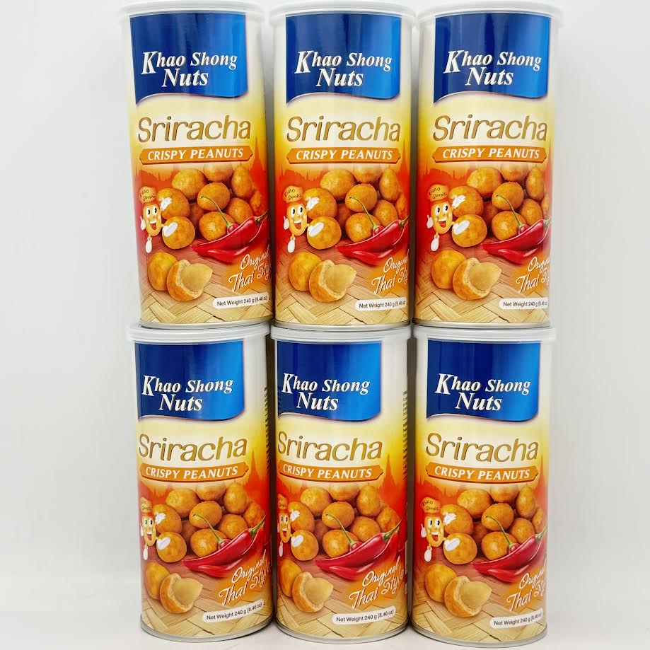 Khao Shong Nuts Sriracha Crispy Peanuts 240gx6bottle