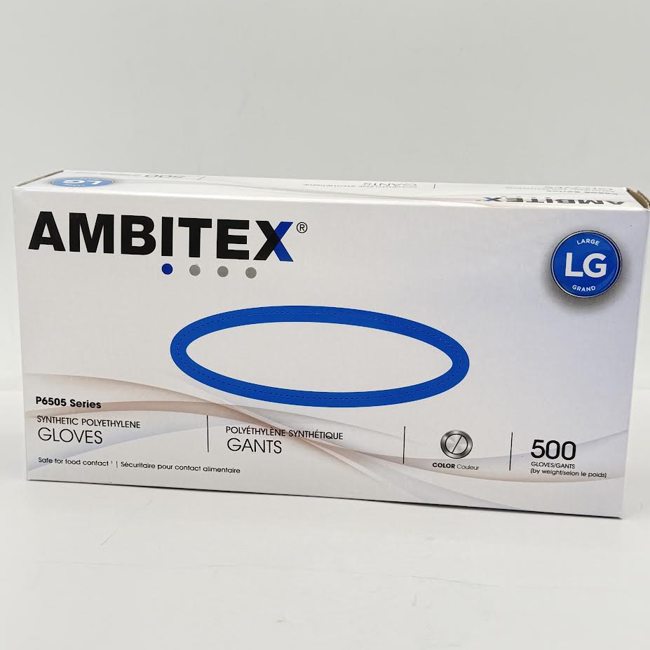 Ambitex Synthetic Polyethylene Gloves "LG" 500