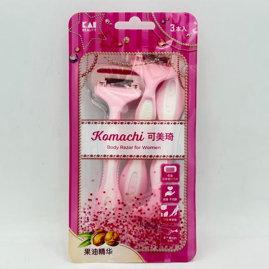 Kai Beauty Komachi Body Razor For Women 3pcs/box